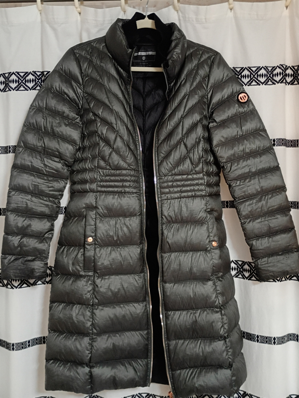 Bernardo Olive Green Primaloft Long Puffer Coat Women S/P/CH/36
